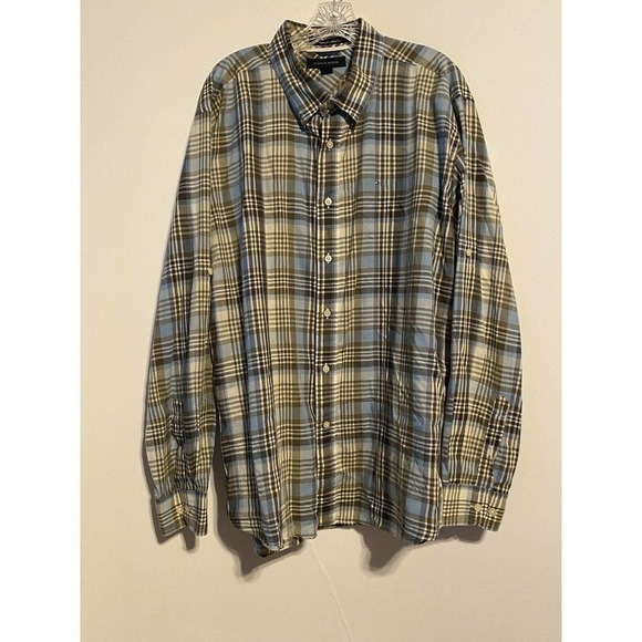 Tommy Hilfiger Other - TOMMY Hilfiger Island Madras Sz Extra Large Shirt Blue Plaid